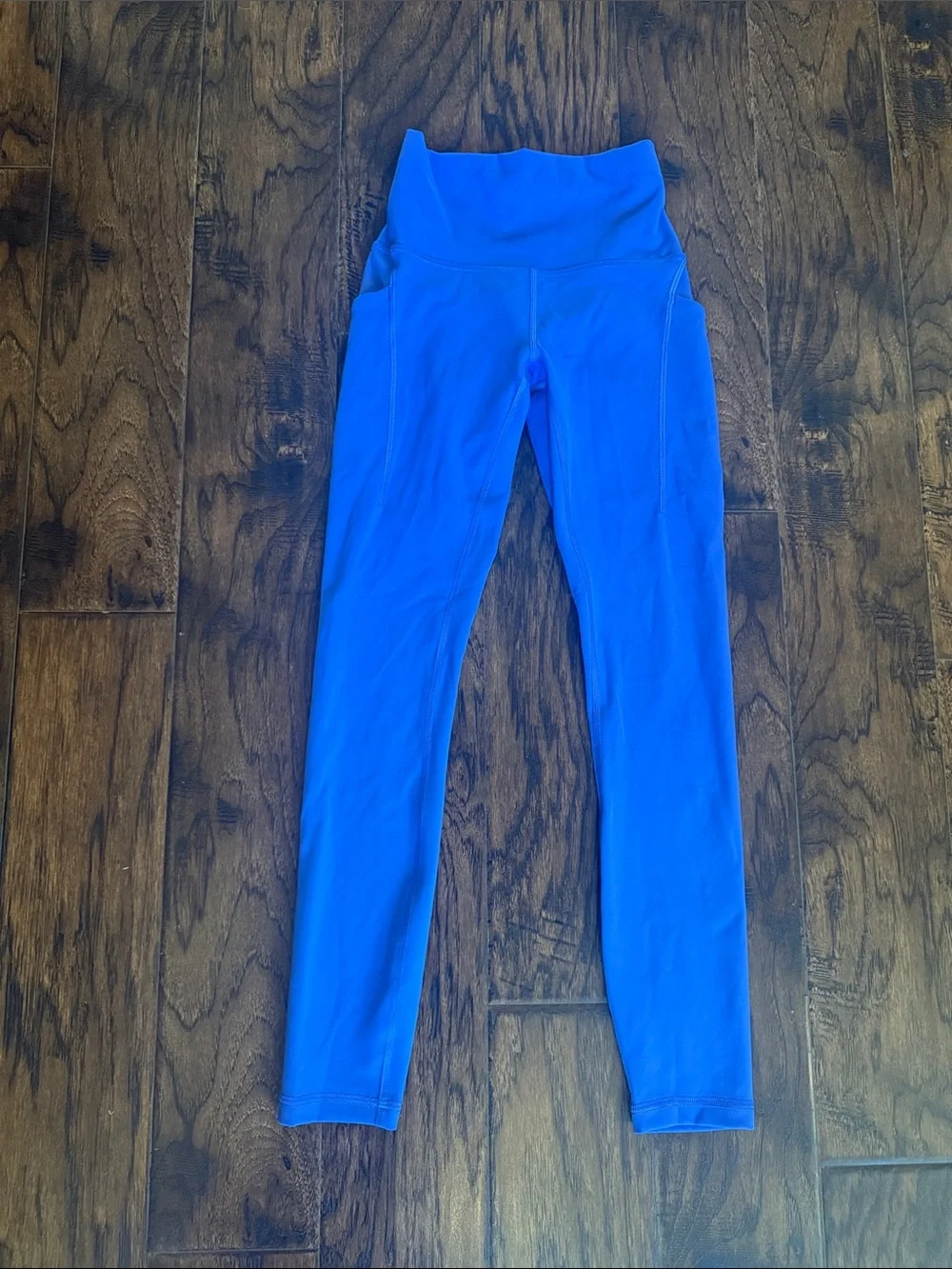 lululemon Wunder Train Blue High-Waist Leggings, size 2
